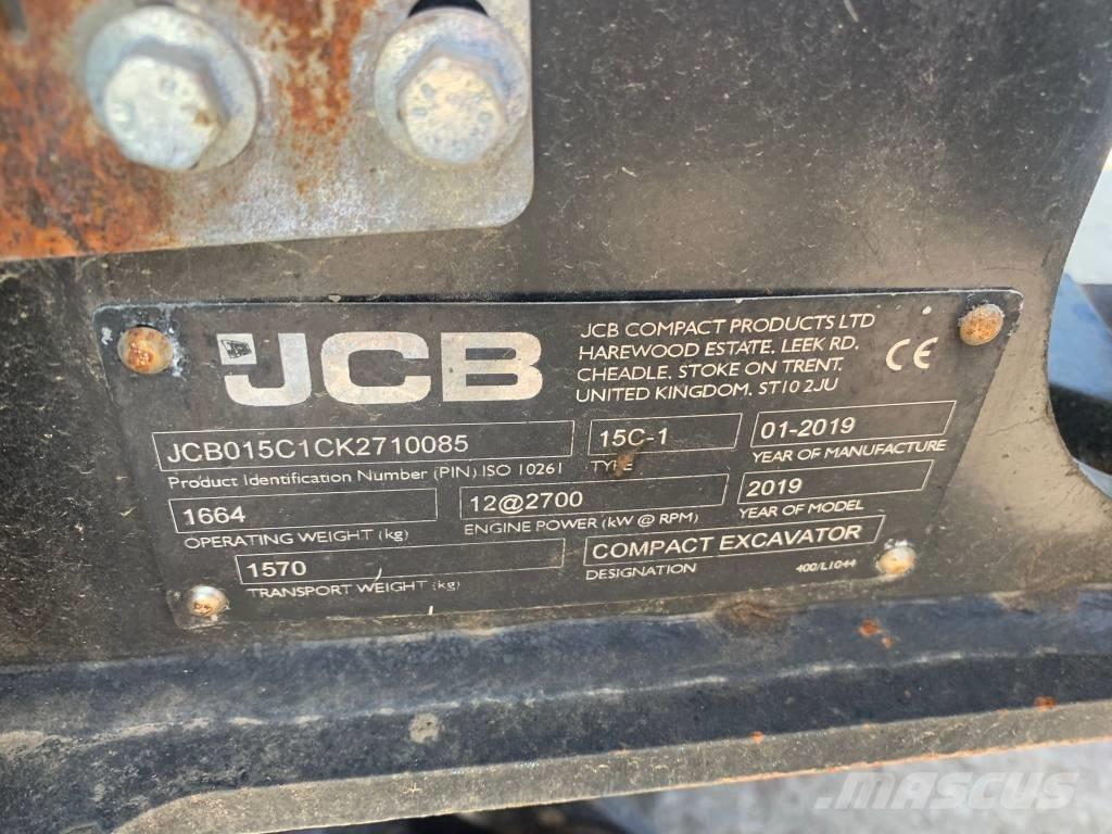 JCB 15 C-1 Miniescavadeiras
