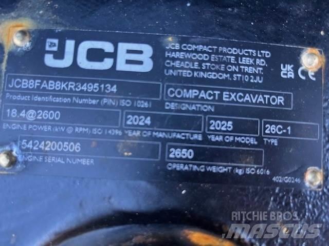 JCB 26C-1 Miniescavadeiras