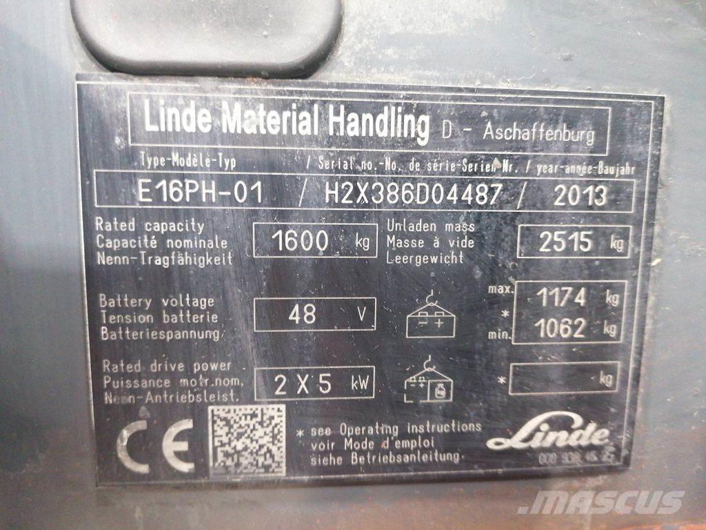 Linde E16PH-01 Empilhadores eléctricos