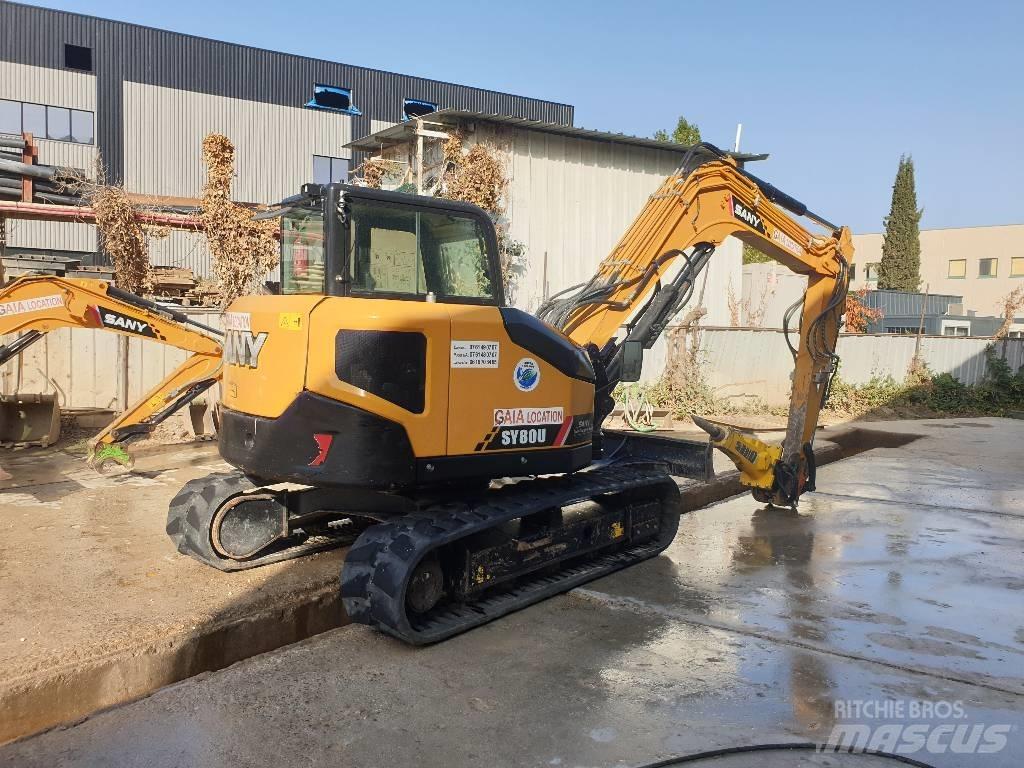 Sany SY 80 U Escavadeiras de esteiras