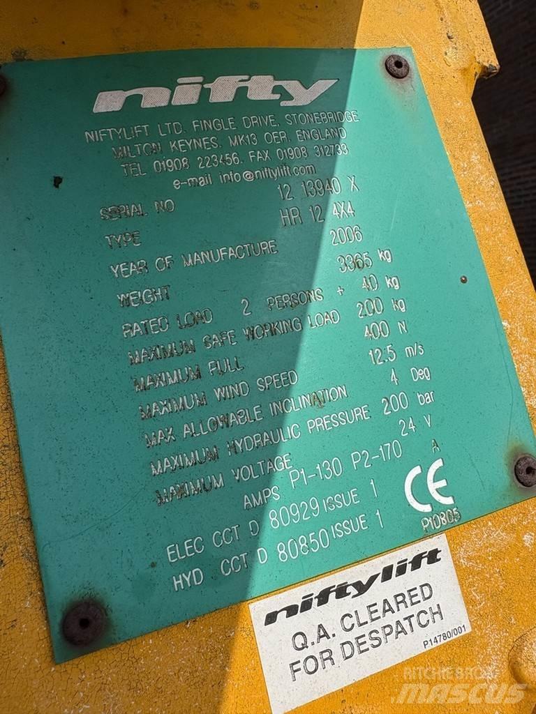Niftylift Hr12nde Elevadores braços articulados