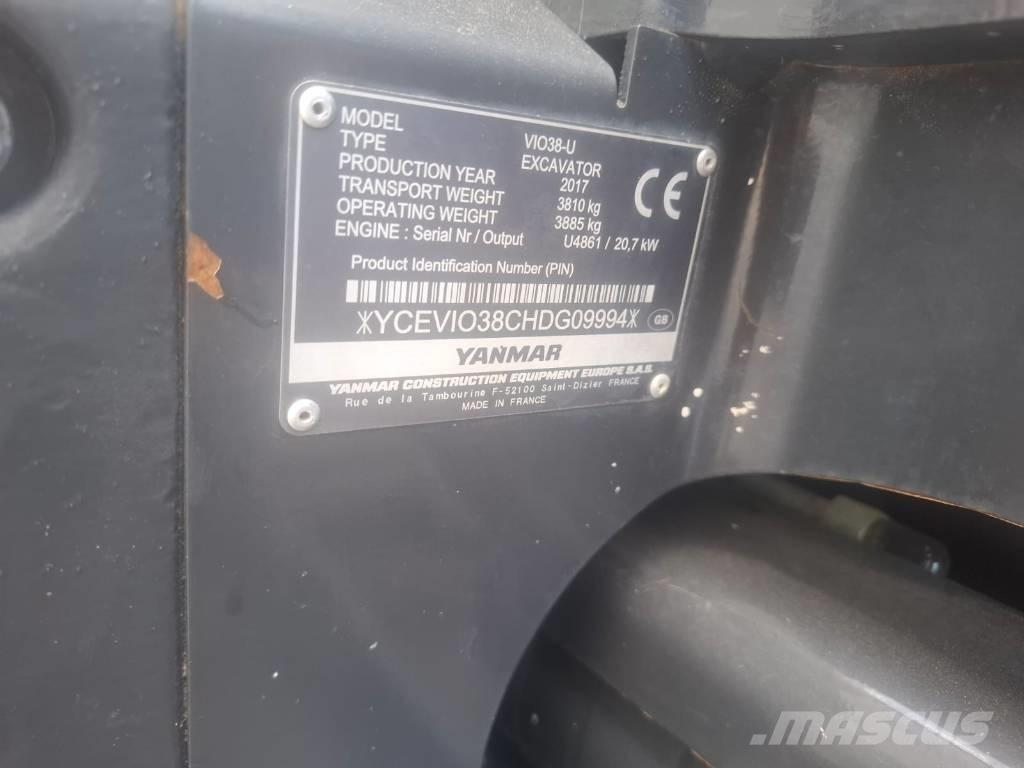 Yanmar Vio 38-U Miniescavadeiras