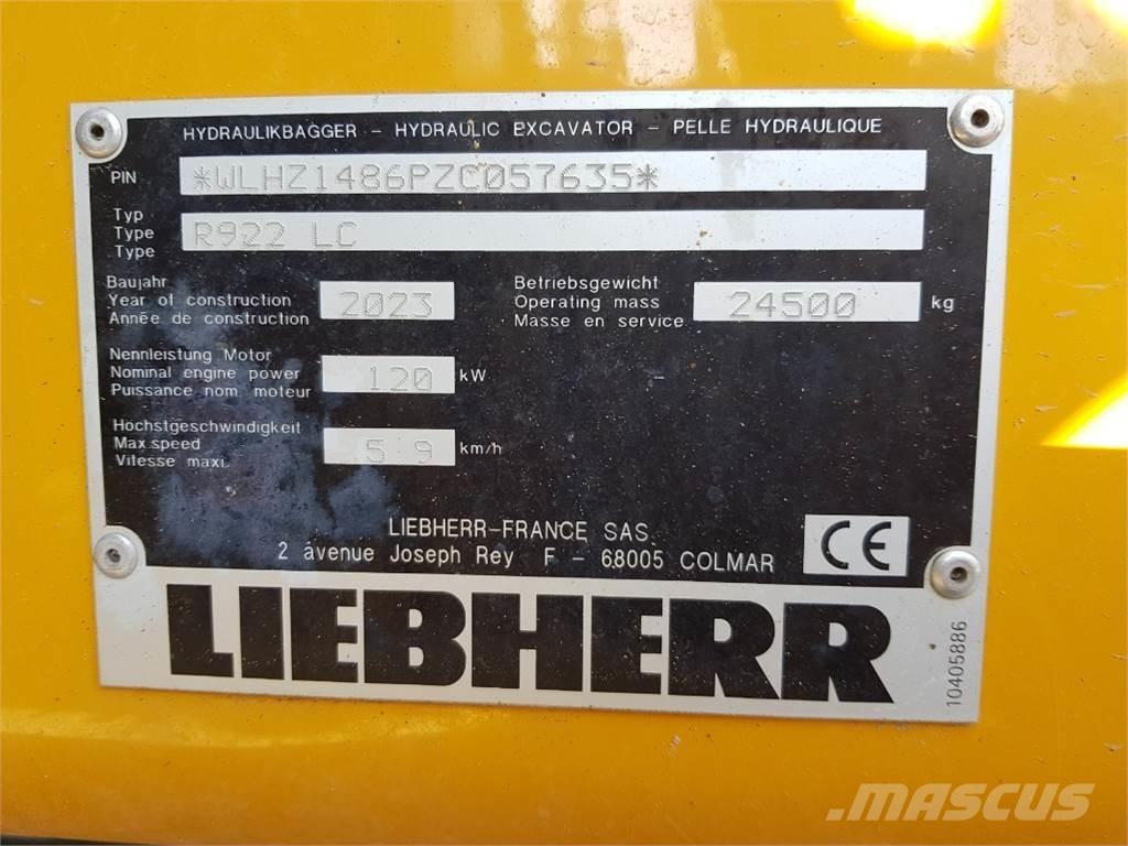 Liebherr R922 Escavadeiras de esteiras