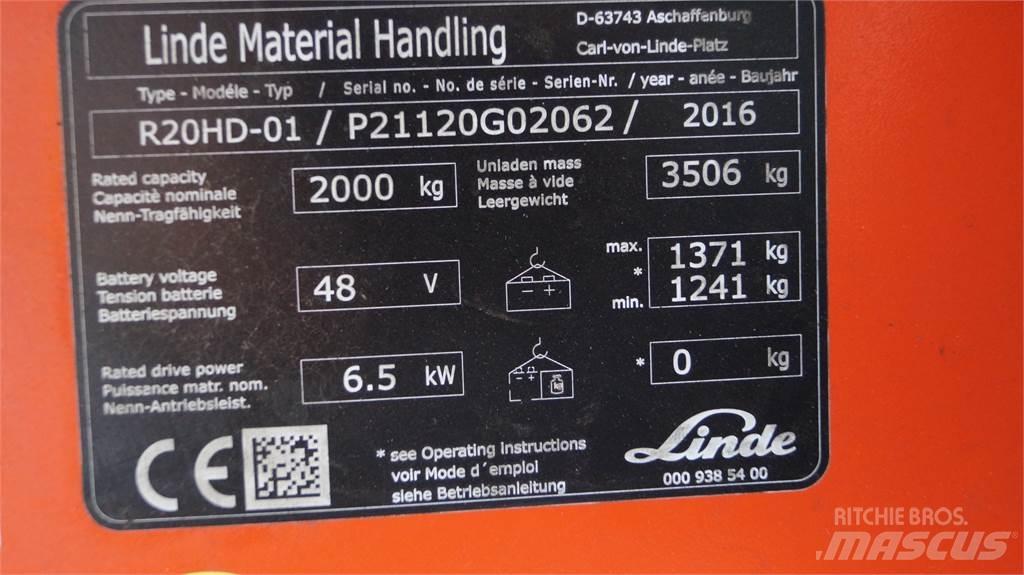 Linde R20HD Empilhadores Elevadores