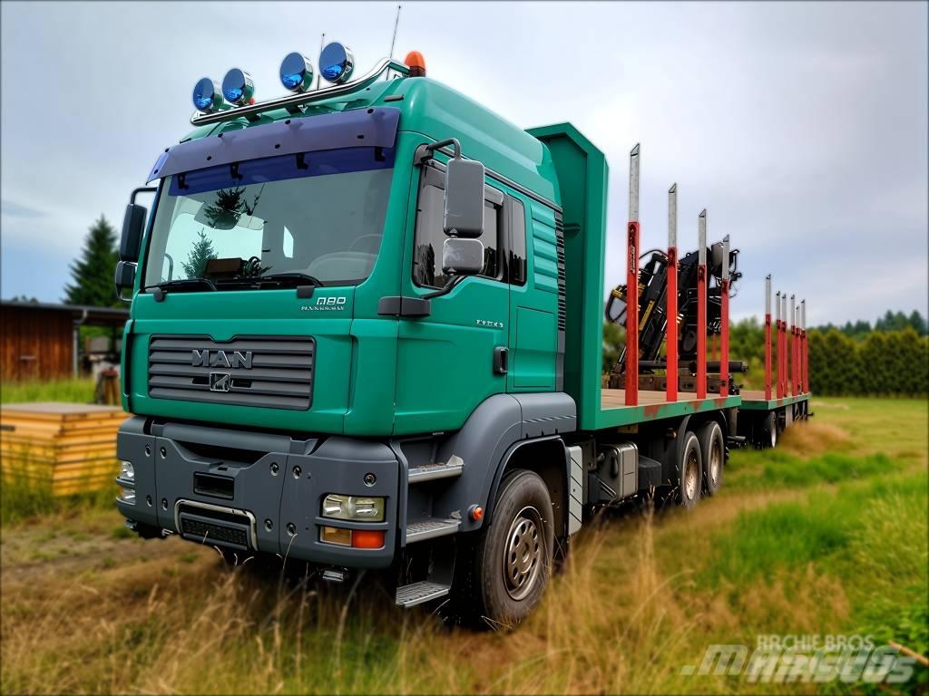 MAN TGA 33.430 Caminhões de transporte de troncos