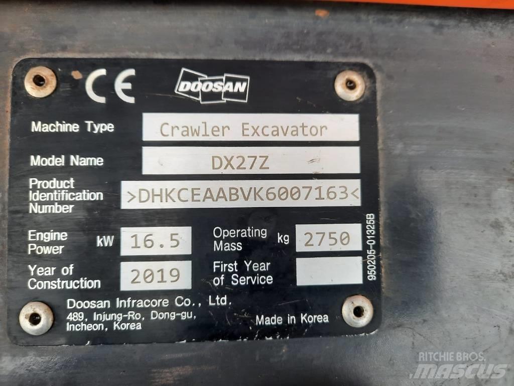 Doosan DX 27 Z Miniescavadeiras