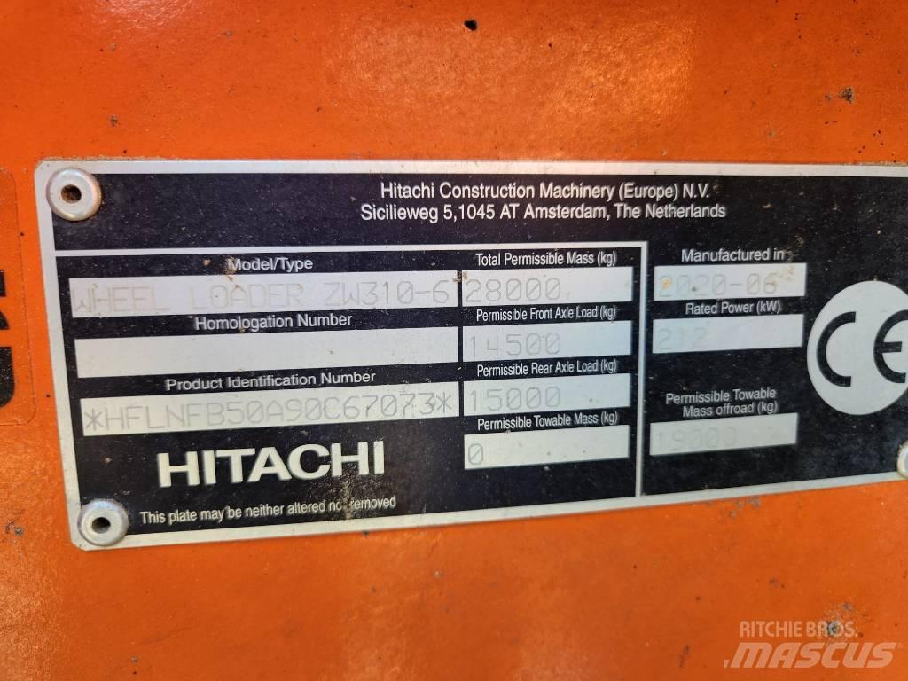 Hitachi ZW310-6 Carregadeiras de rodas