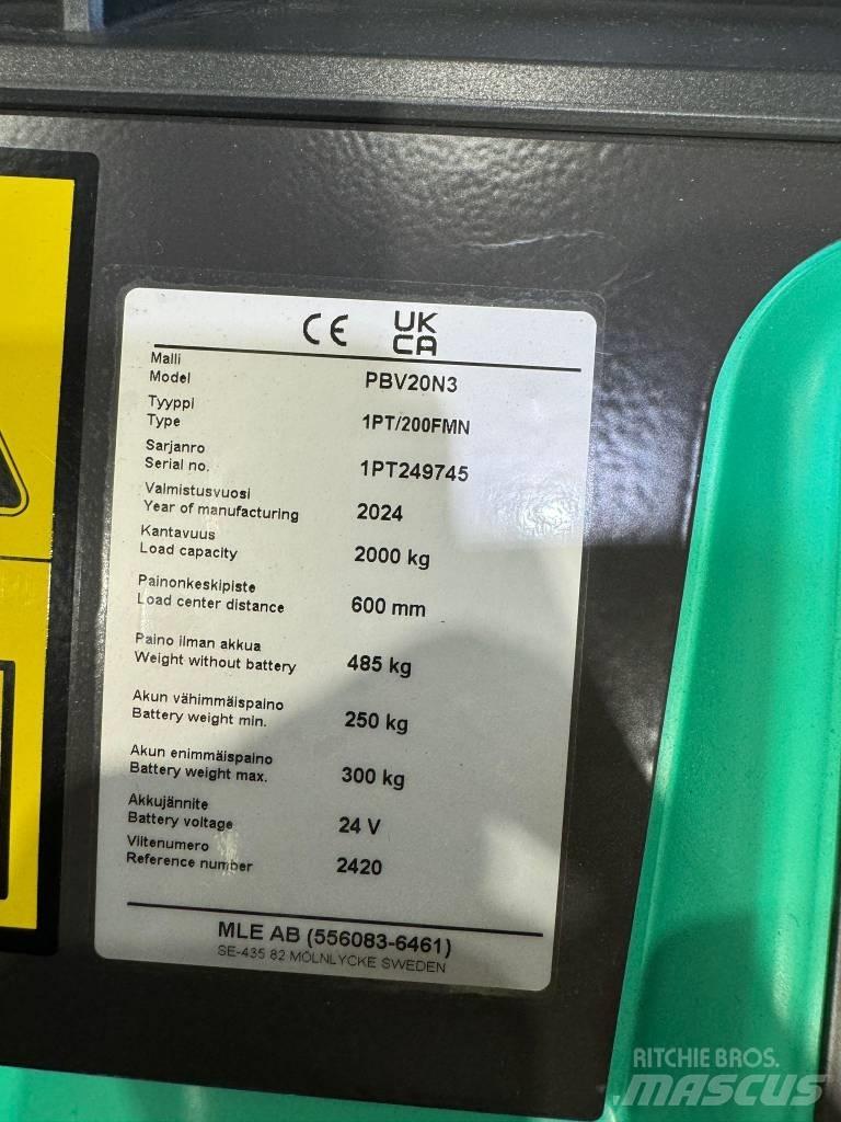 Mitsubishi PBV20N2 Porta-paletes com plataforma