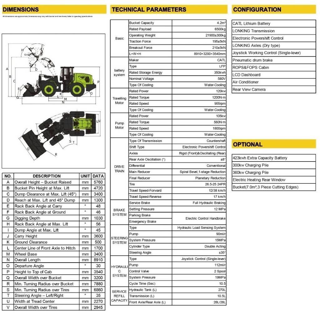 Lonking LG866H-E Carregadeiras de rodas