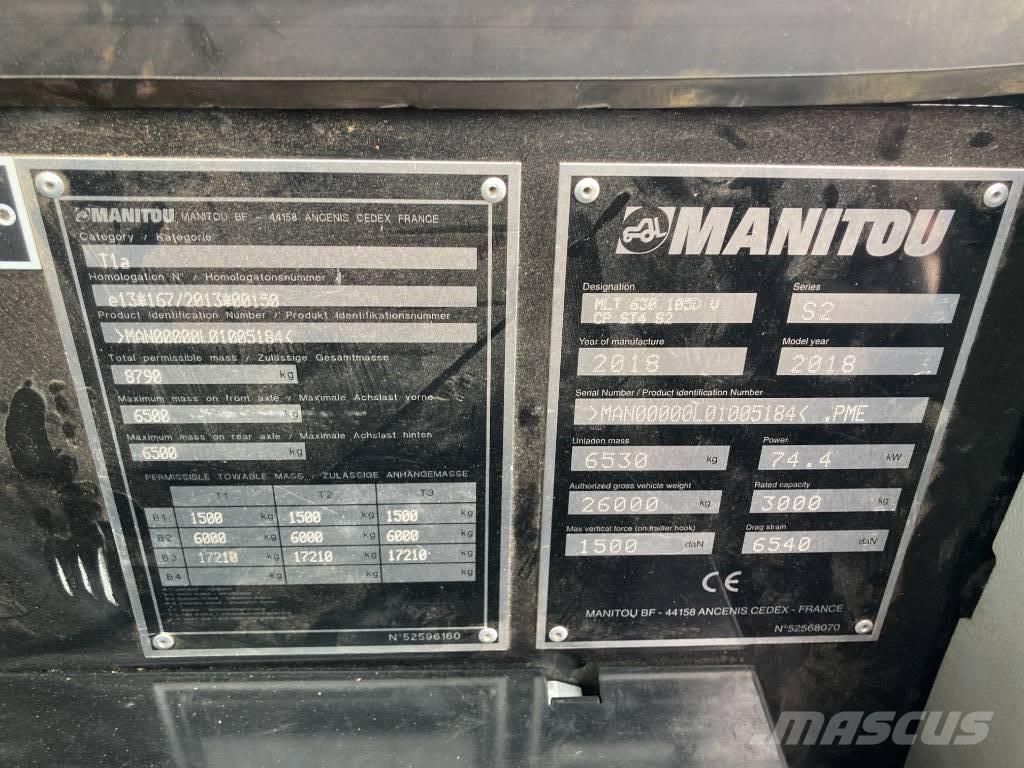 Manitou MLT 630-105 Manipulador telescópico