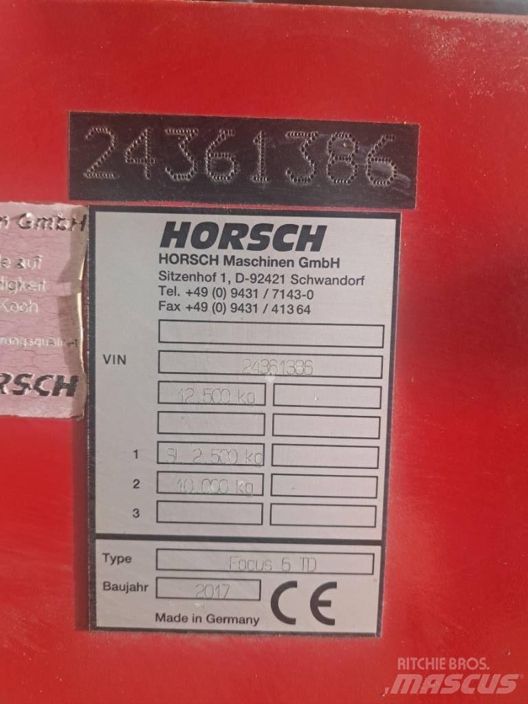 Horsch Focus 6 TD Perfuradoras