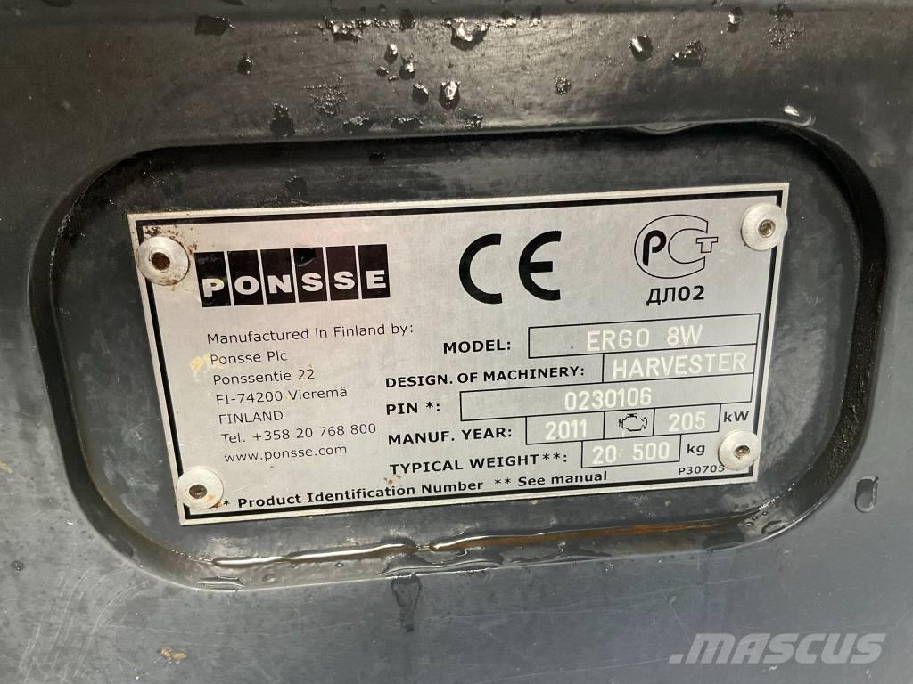 Ponsse ERGO 8W Processadores florestais