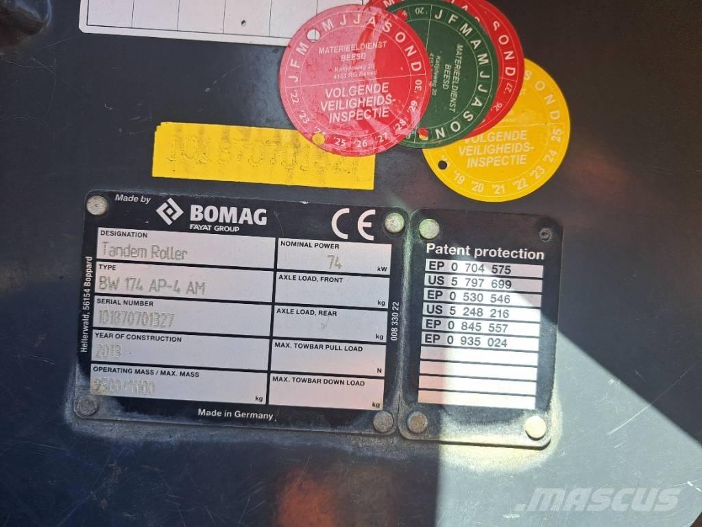 Bomag BW174 AP-4 AM Cilindros Compactadores tandem
