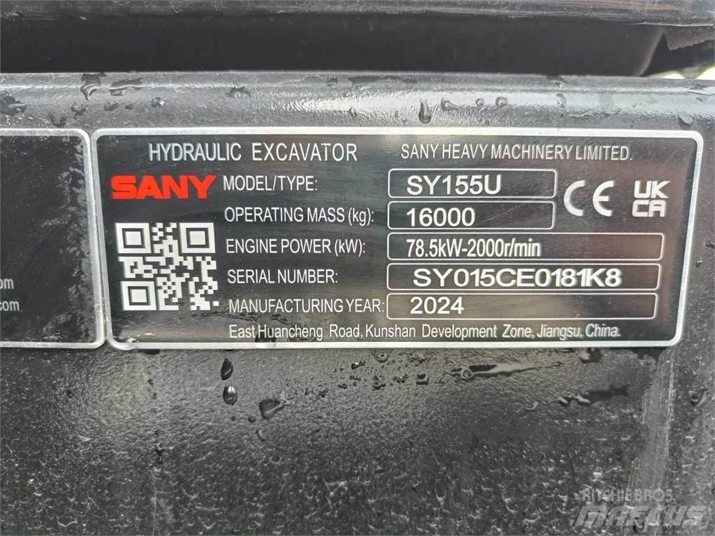 Sany SY155U Escavadeiras de esteiras
