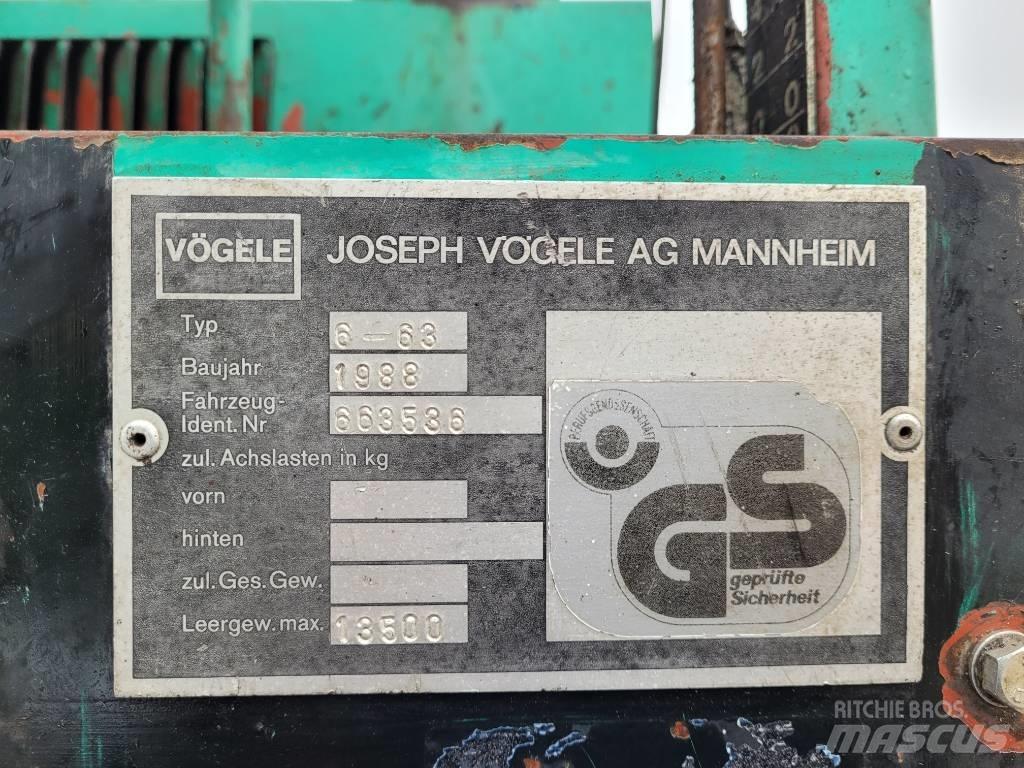 Vögele Super 1500 Espalhadoras de asfalto