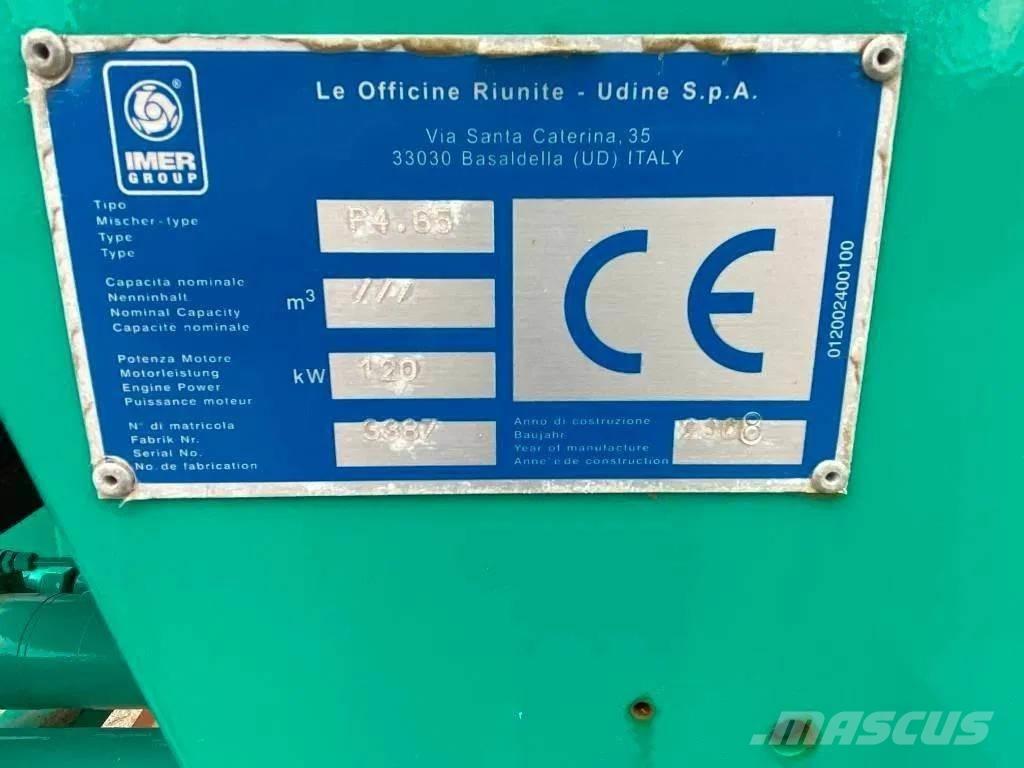Imer P4.65 - UNUSED Bombas de betonagem