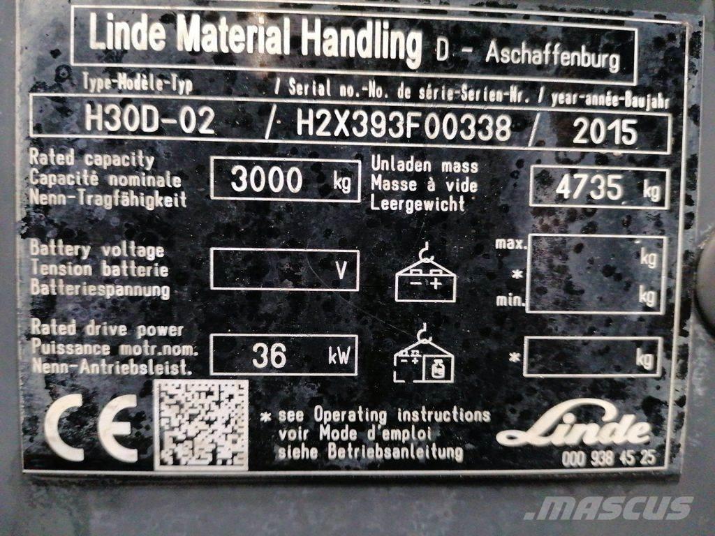 Linde H30D-02 Empilhadores Diesel