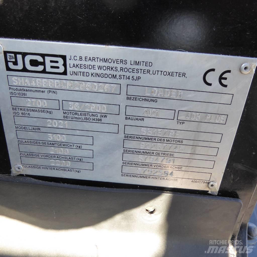 JCB 403 plus Carregadeiras de rodas
