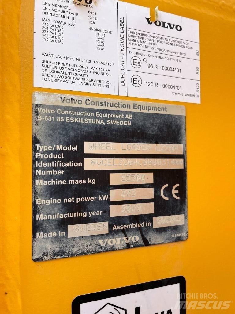 Volvo L220H Carregadeiras de rodas