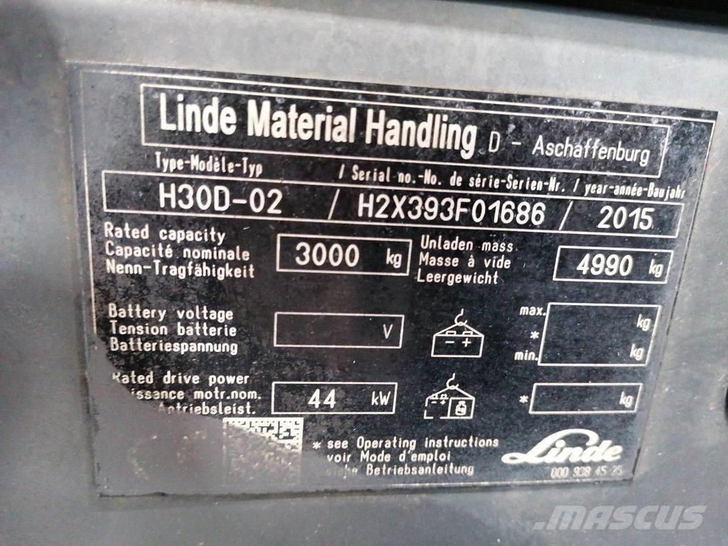 Linde H30D-02 Empilhadores Diesel