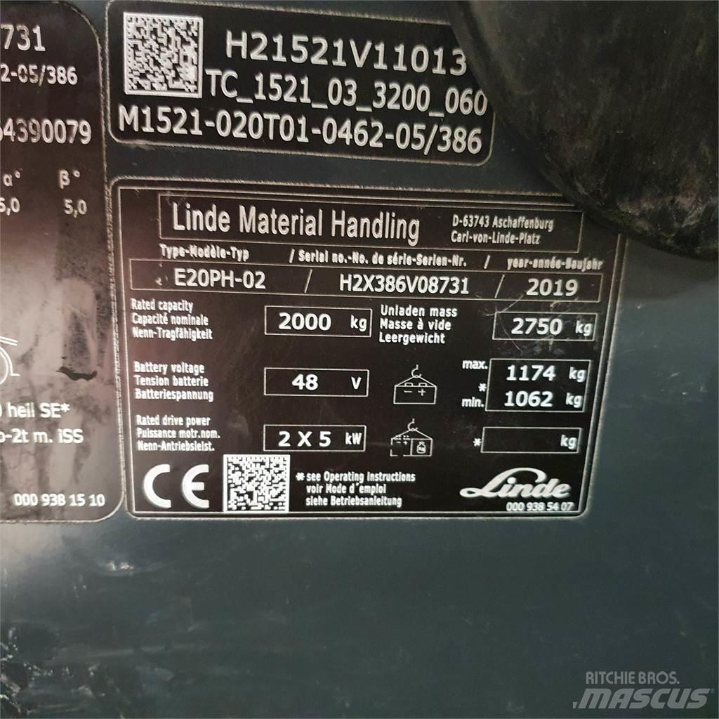 Linde E20PH Empilhadores eléctricos