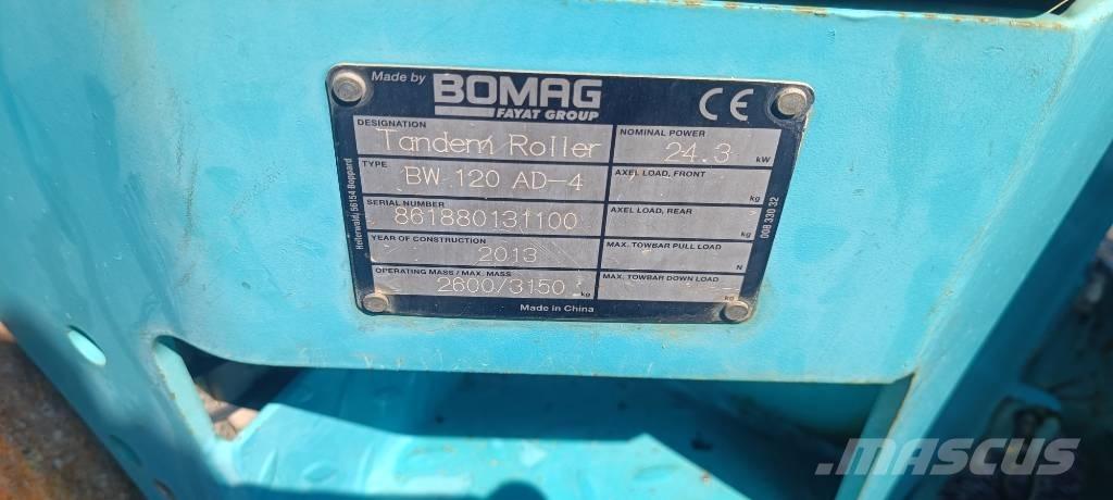 Bomag BW 120 AD-4 Cilindros Compactadores tandem