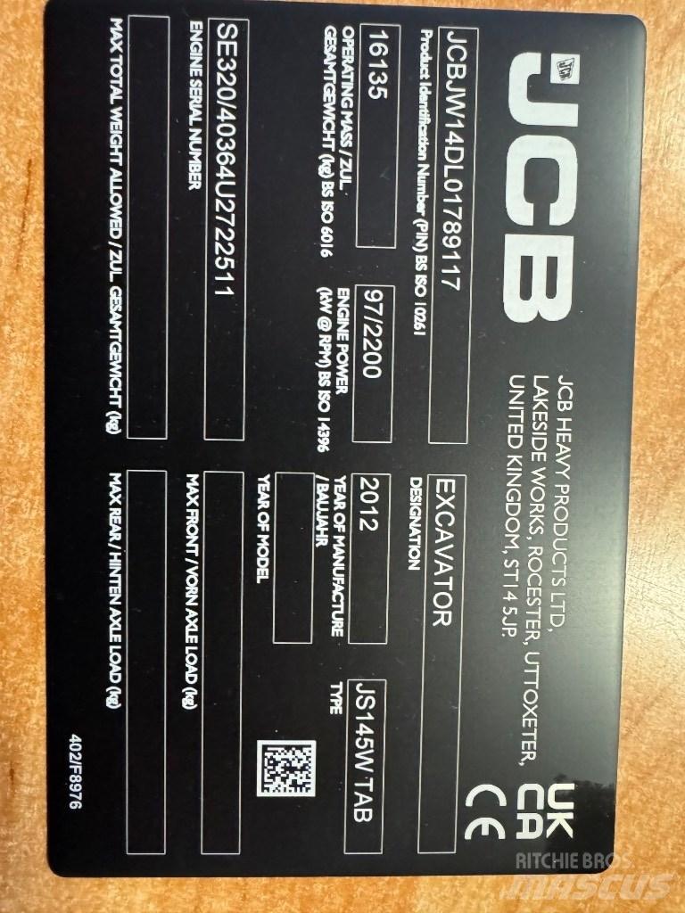 JCB 140w Escavadeiras de esteiras