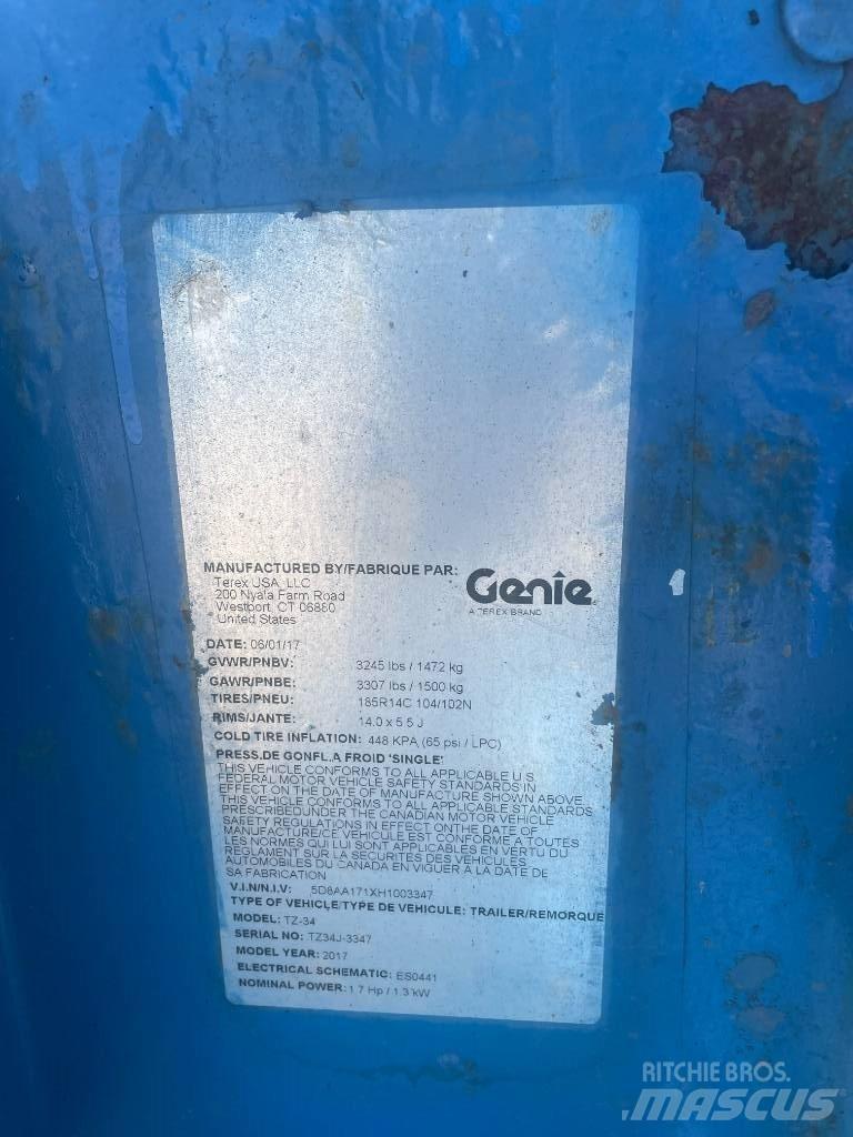 Genie TZ-34/20 Plataformas aéreas montadas em atrelados
