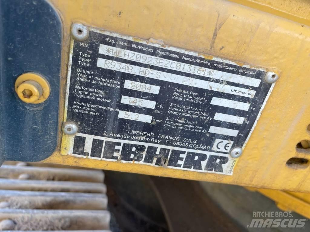 Liebherr R 934 B Escavadeiras de esteiras