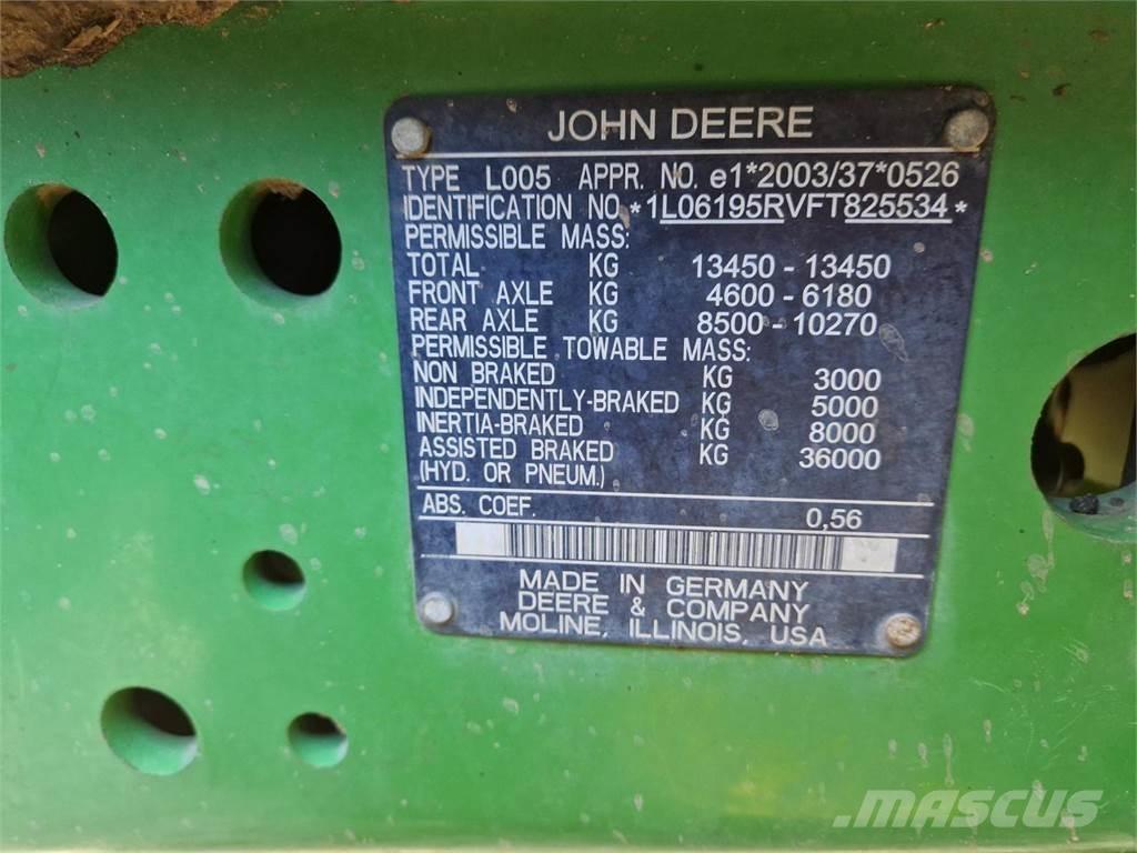 John Deere 6195R Tratores Agrícolas usados