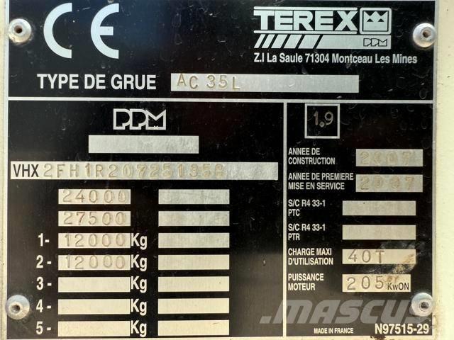 Terex AC 35 L Gruas Todo terreno
