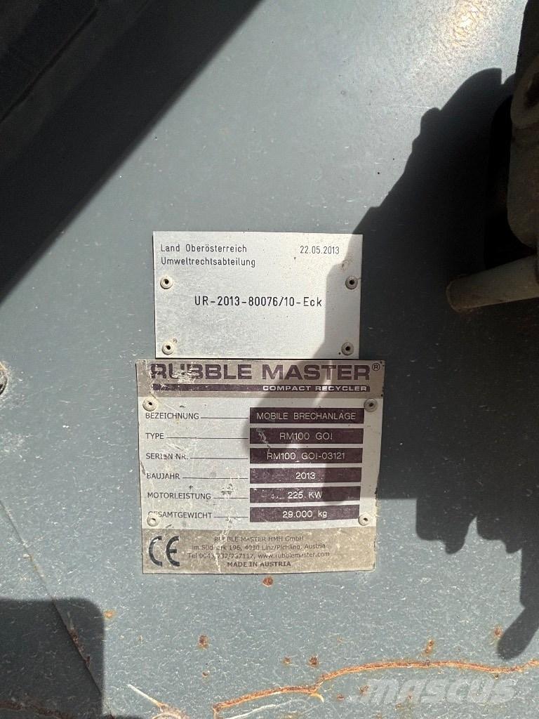 Rubble Master RM 100 Britadores móveis