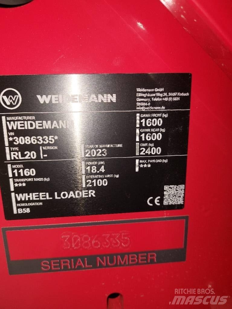 Weidemann 1160 Carregadora multifunções