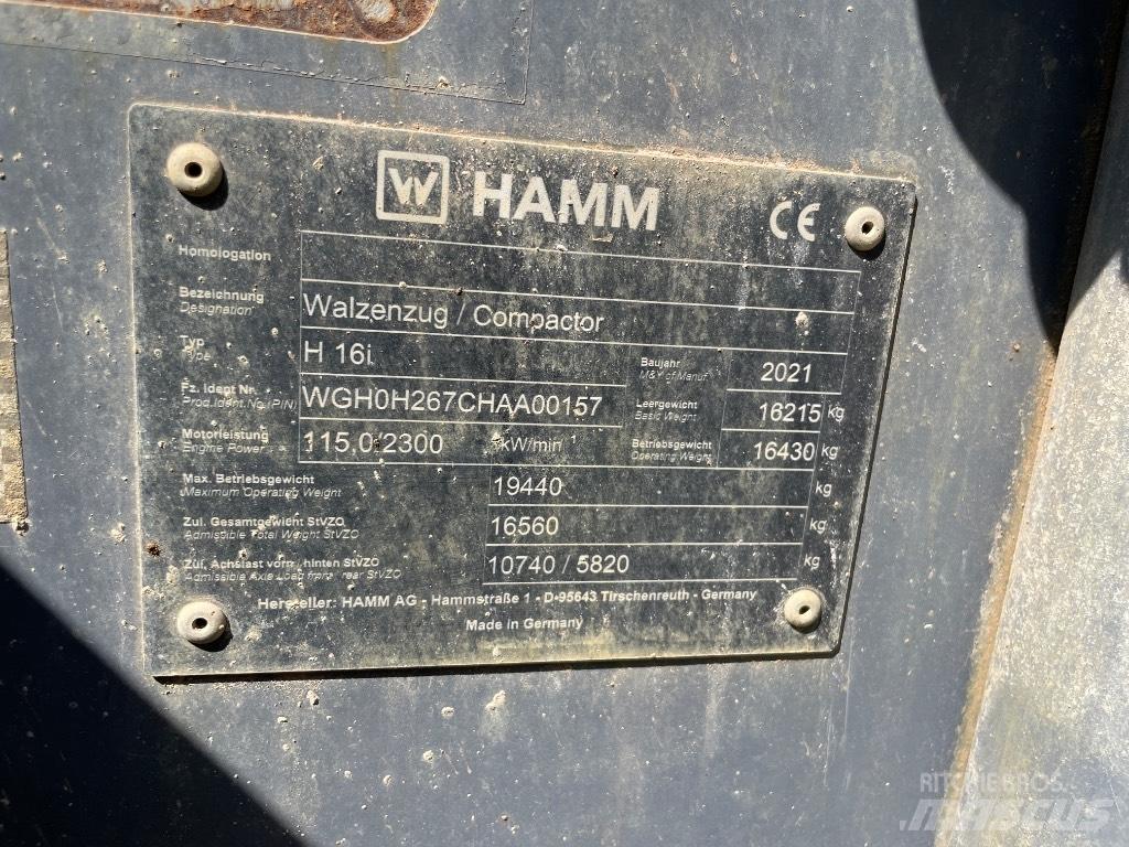 Hamm H 16 i Compactadores para terra