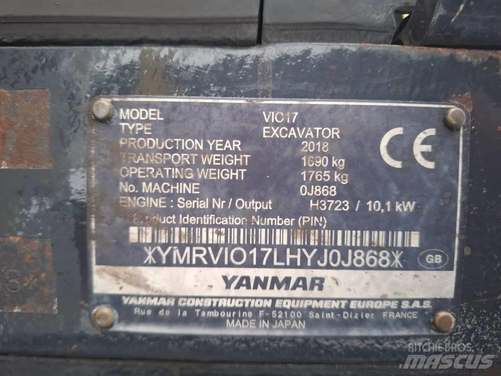 Yanmar Vio 17 Miniescavadeiras