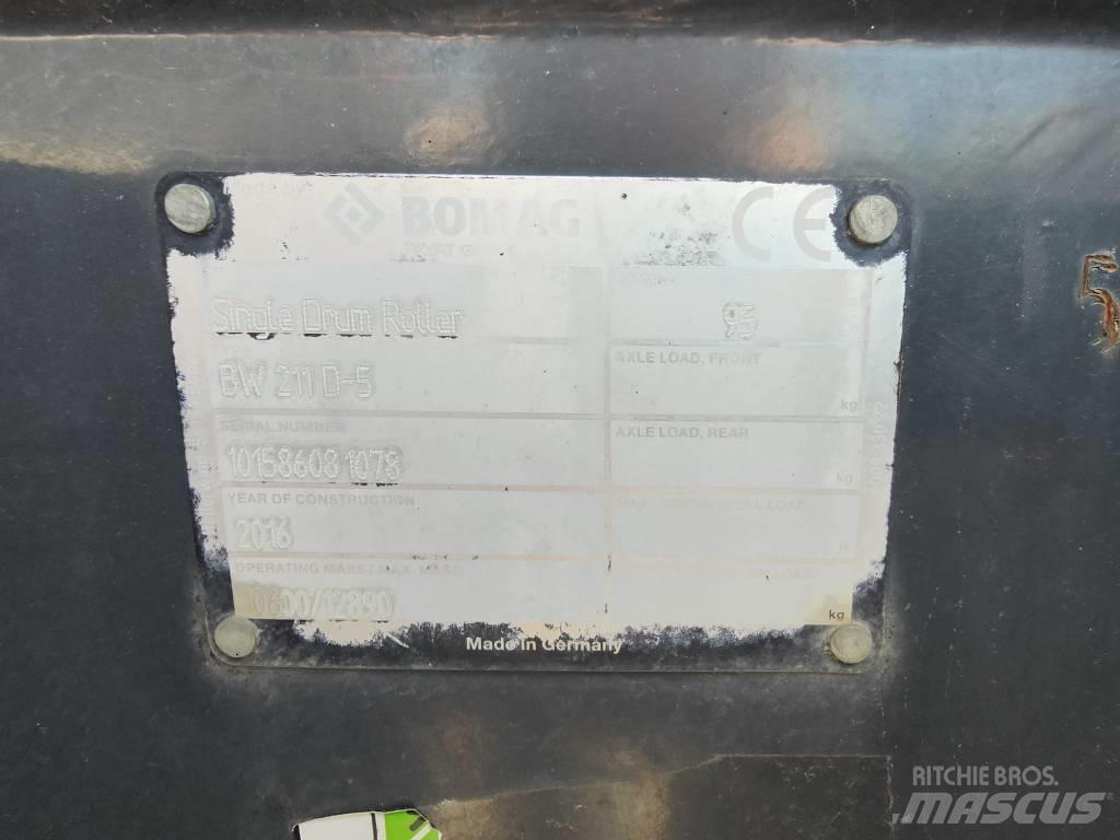 Bomag BW 211 D-50 Cilindros Compactadores de pneus