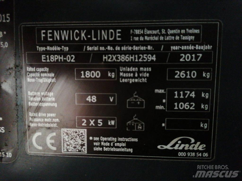 Linde E18PH Empilhadores eléctricos