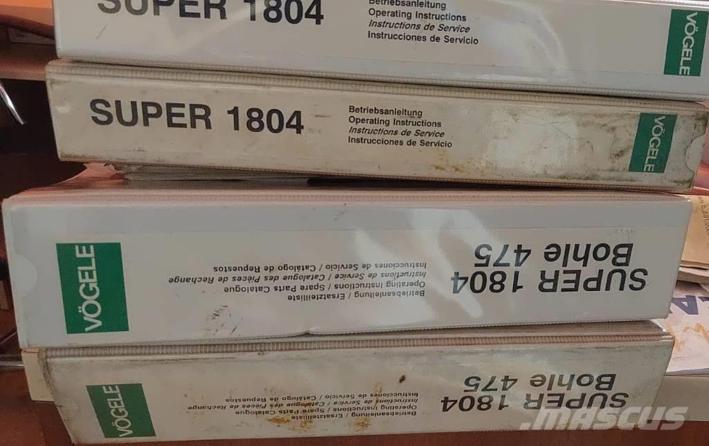 Vögele 1804 Espalhadoras de asfalto