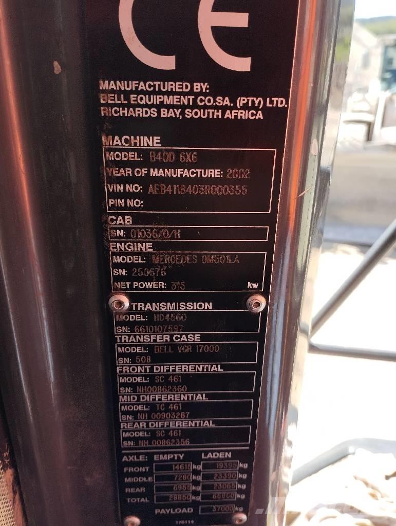 Bell B 40 D Caminhões articulados