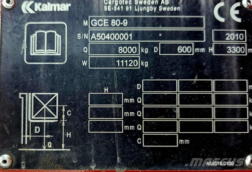 Kalmar GCE 80-9 Empilhadores a gás