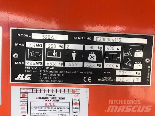 JLG 520 AJ Elevadores braços articulados