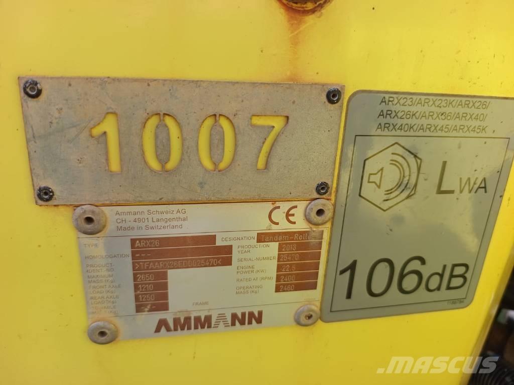 Ammann ARX 26 Cilindros Compactadores tandem