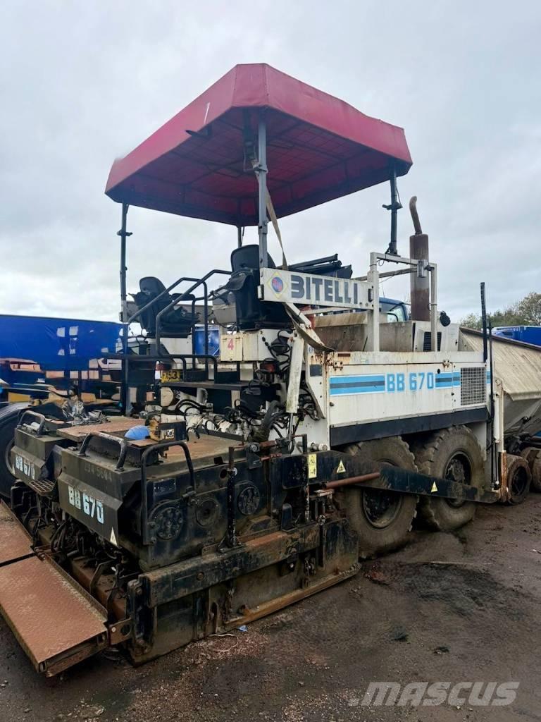 Bitelli BB 670 Espalhadoras de asfalto