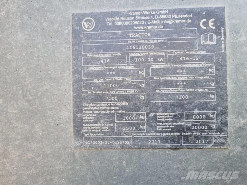 Kramer KT 447 Manipulador telescópico