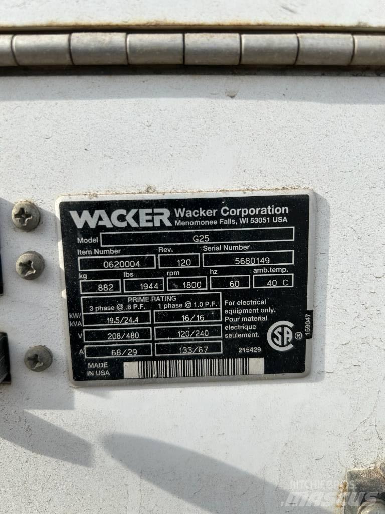 Wacker Neuson G 25 Geradores Diesel