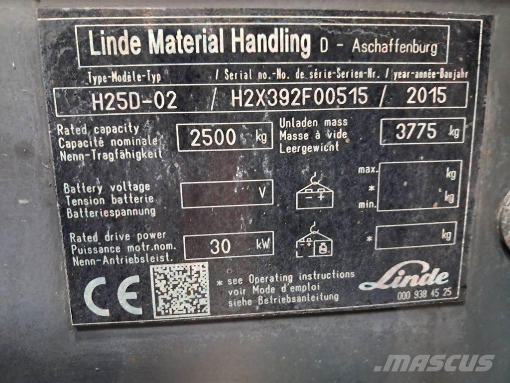 Linde H25D-02 Empilhadores Diesel