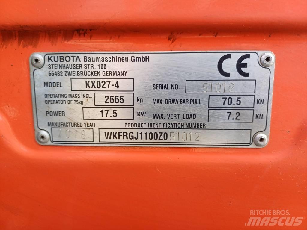 Kubota KX027-4 Miniescavadeiras