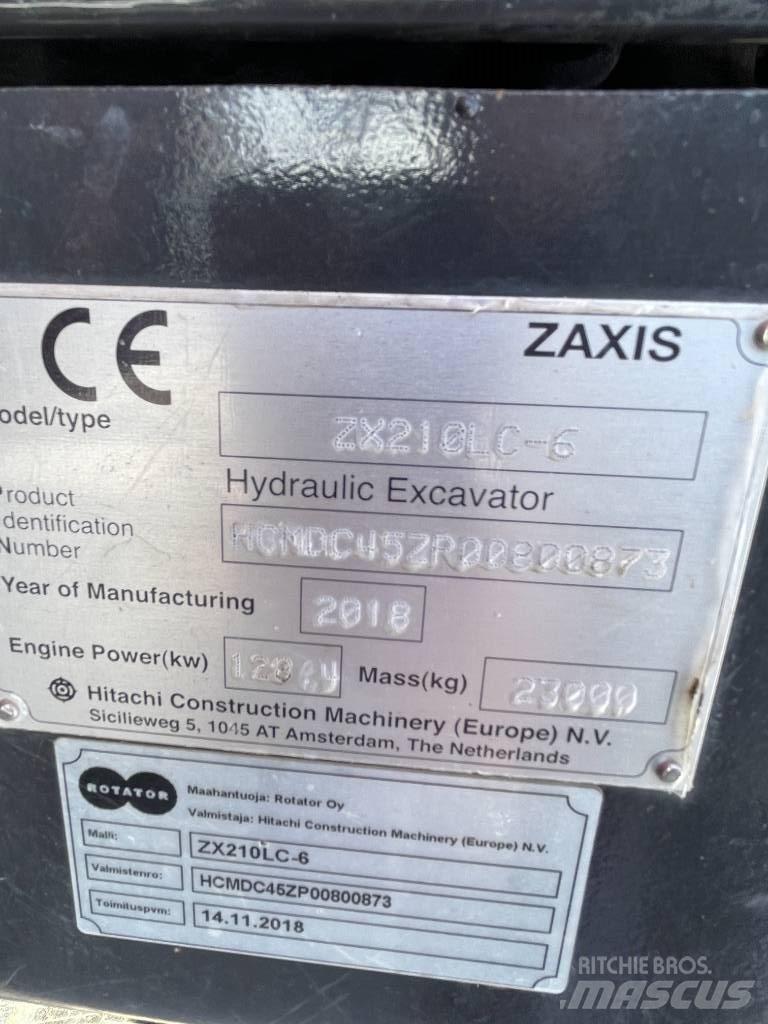 Hitachi ZX210LC-6 Escavadeiras de esteiras