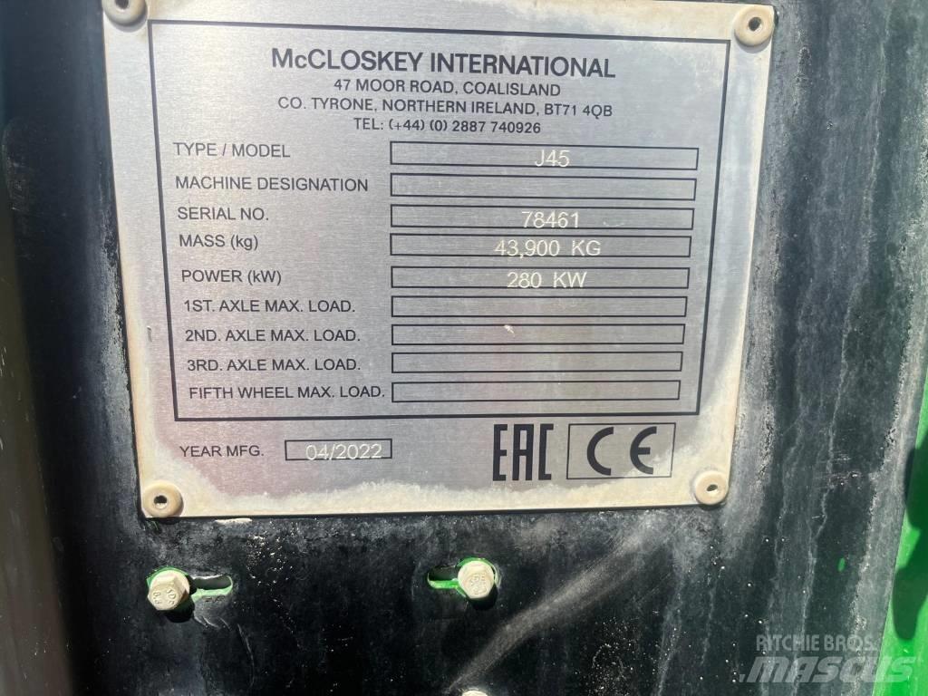 McCloskey J45 Britadores móveis