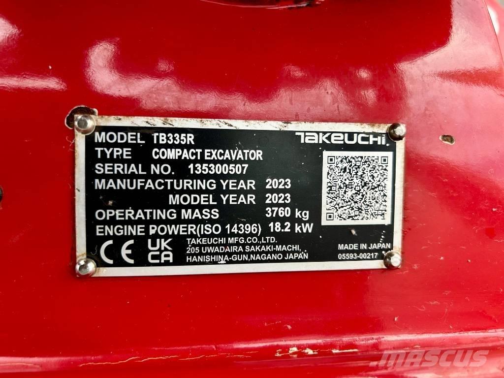 Takeuchi TB 335R V3 Miniescavadeiras
